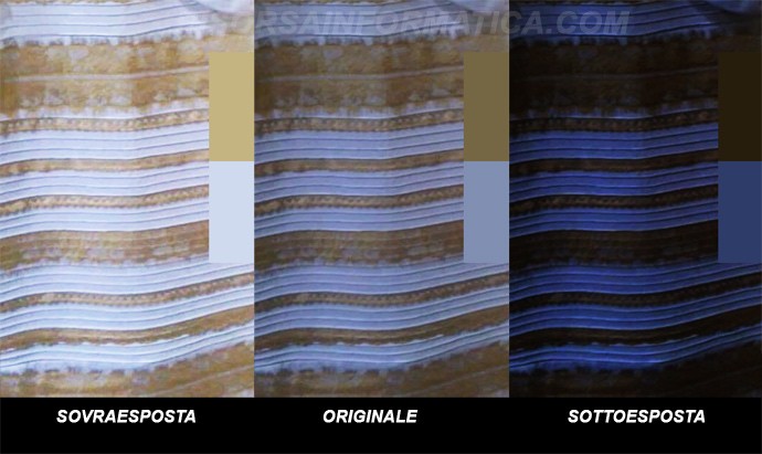 Il Vero Colore Del Vestito Bianco E Oro Svelato Da Photoshop